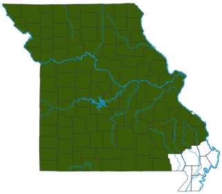 image of Prairie Parsley distribution map
