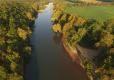 Aerial photo of the Gasconade River, Cooper Hill CA, Osage County
