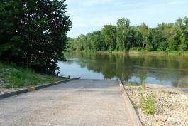 Pointers Creek Access boat ramp on Gasconade River, Osage County, Missouri