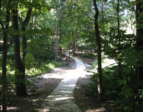 paved path at Hickory Woods CA