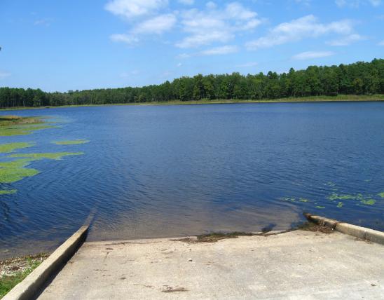 boat ramp at Miller Community Lake
