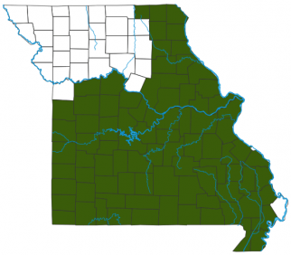 image of Brook Silverside Distribution Map